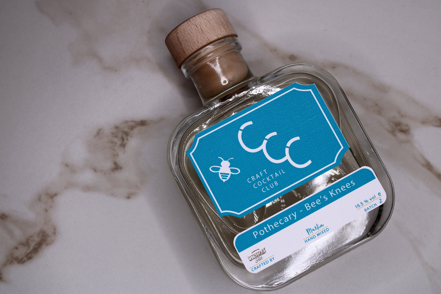 Pothecary Gin - Bee's Knees cocktail (Serves 2)